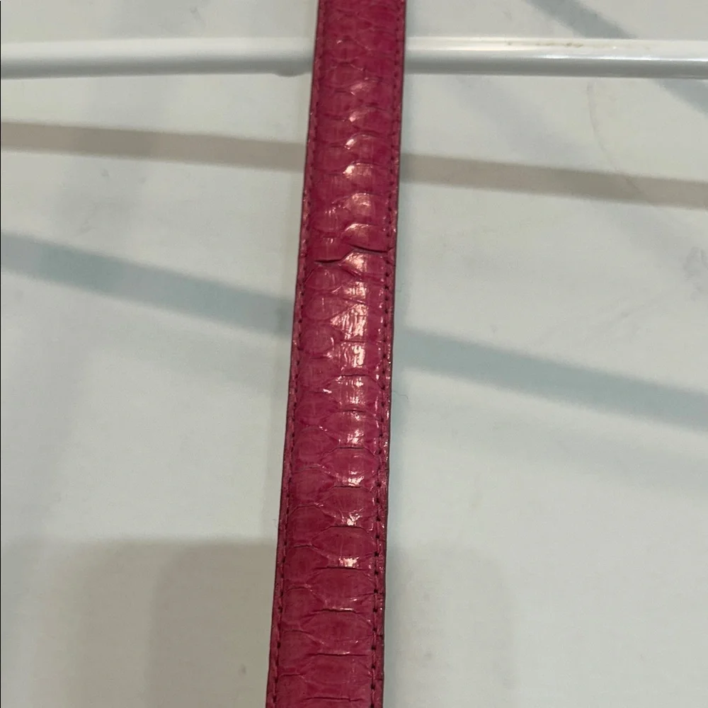 Vintage Milor Genuine Snake Pink Slim Belt Women’s medium large